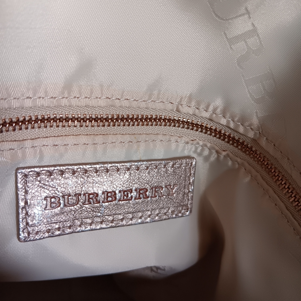 Burberry Metallic Leather Tote Bag - Picture 12 of 13
